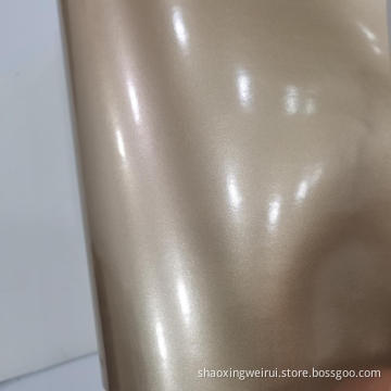 Pearlescent Mirror PU Leather With TC Backing